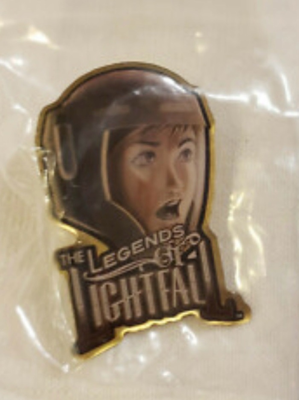Legends of Lightfall Enamel Pin - Brown Helmet Character